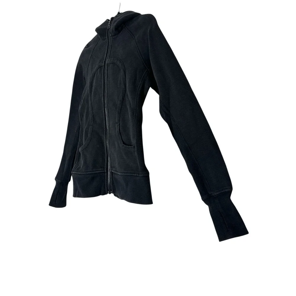 Lululemon Women's Scuba Full Zip Hoodie Jacket Size 4‎ Athleisure Active Outdoor